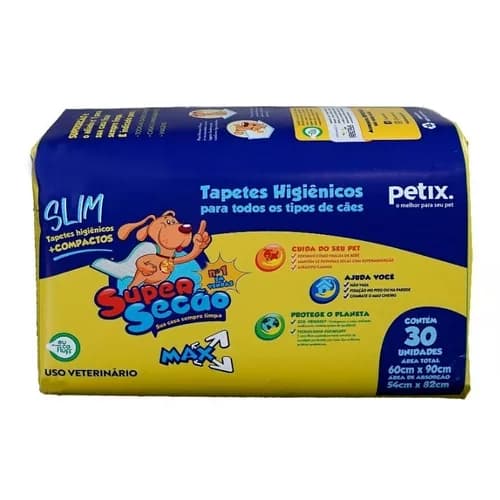 Tapete Higiênico Super Secão Max Slim 30 Unids Original