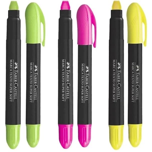 Marca Texto em Gel Supersoft Neon Faber Castell