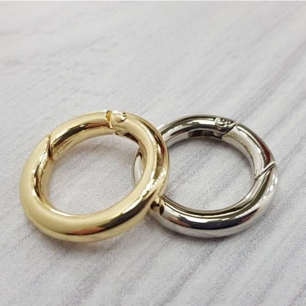 Kit 10 Argola Articulada Mosquetão 30mm e 18mm /bolsa / chaveiro/ coleira/ artesanato em geral