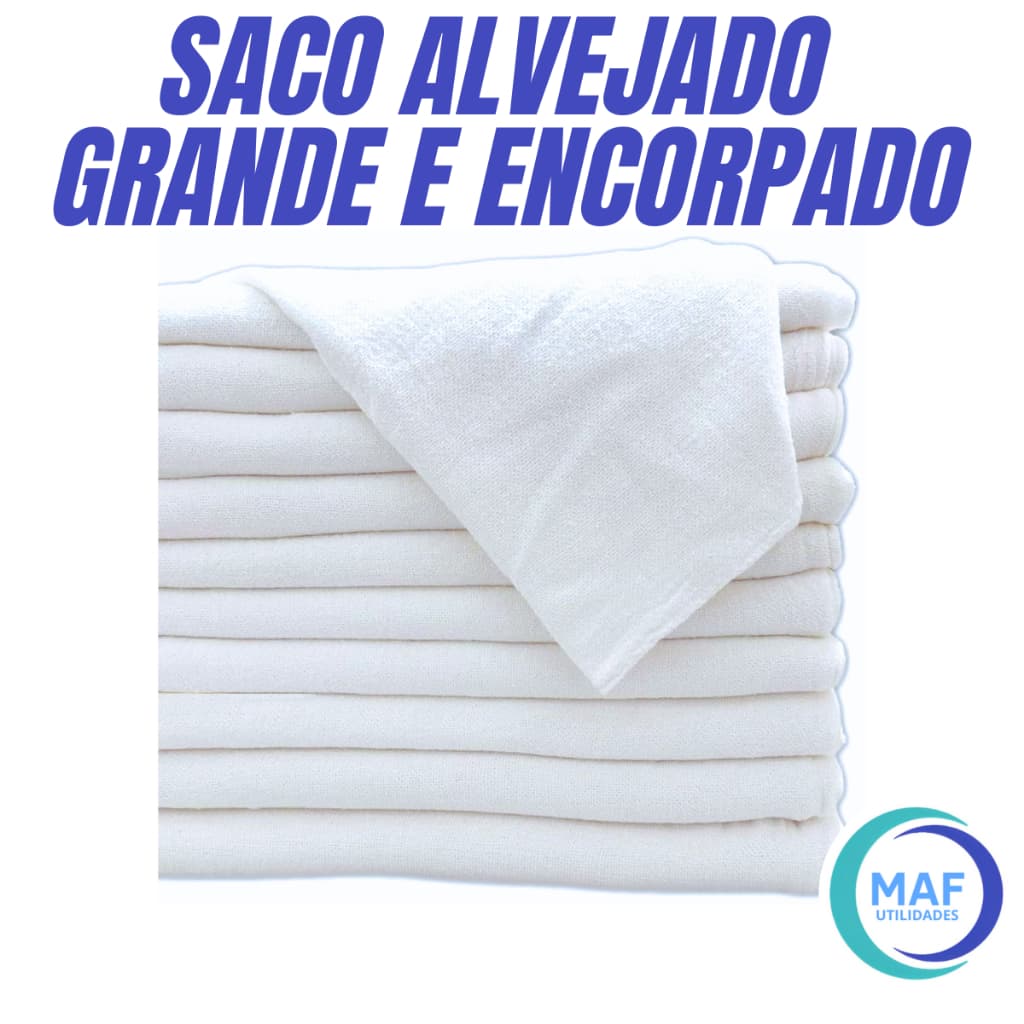 Panos de chão Saco Alvejados 50x70 Super Absorventes