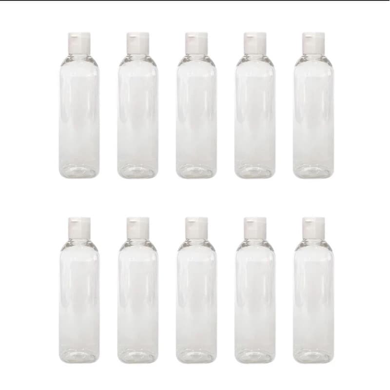 Kit 10 Frascos Para Viagem Shampoo Creme Sabonete 100ml