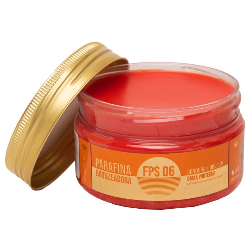 Parafina Bronzeadora Duotrato Cenoura e Urucum 200g FPS 06