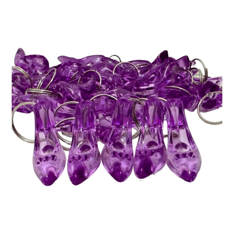 50 chaveiro sapatinho lilás
