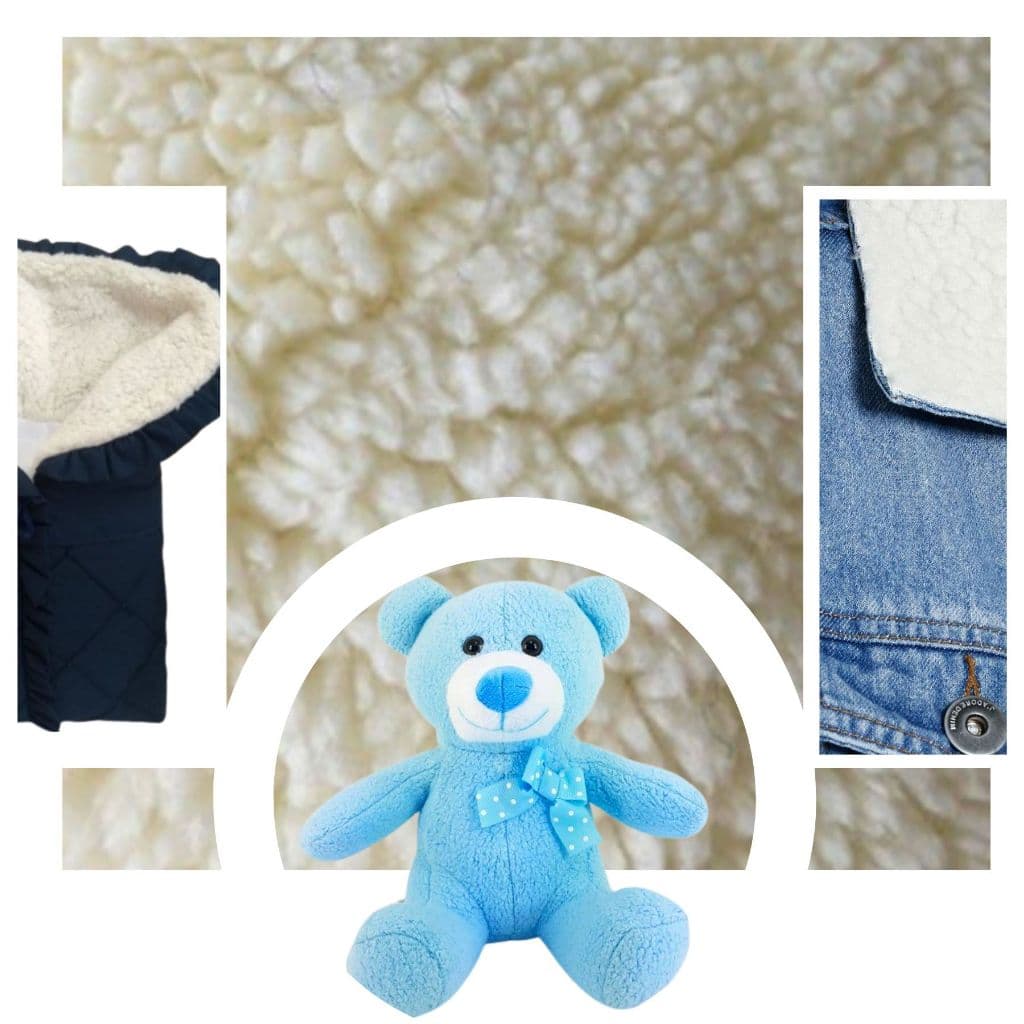 50cm x 1,60m - Tecido Pelucia Carapinha Lã de ovelha Pelúcia p/ artesanato, patchwork, confecção de roupas blusas