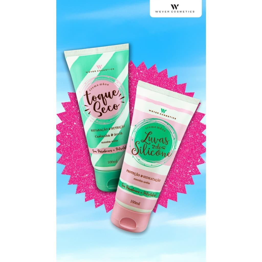 Creme Mãos Luvas de Silicone Wever 100ml - 1 Unidade