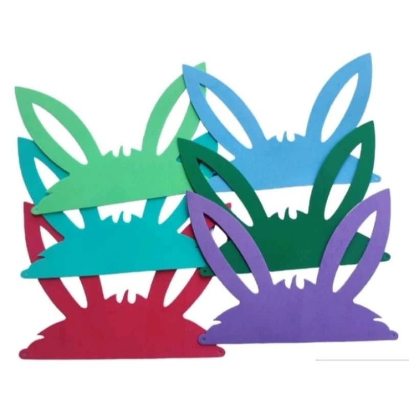 Mascara Coelho Páscoa Festa Eva 20 Unidades Coloridas Com Elástico