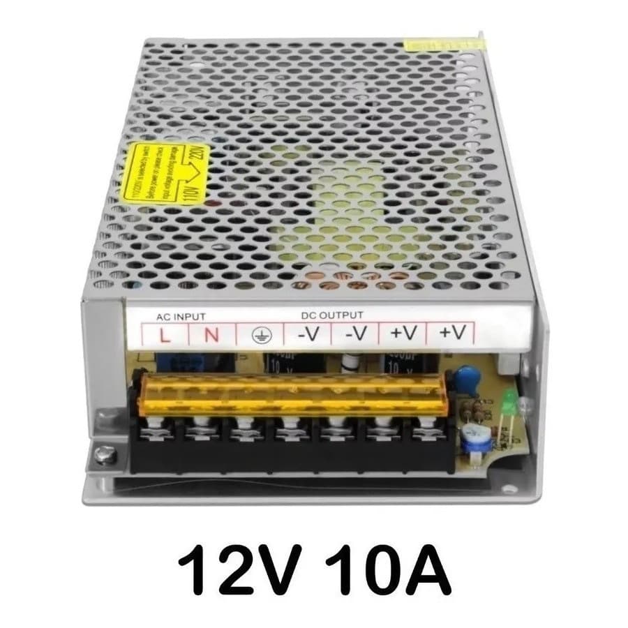 Fonte chaveada 110/220v 50/60 Hz 12V 10A