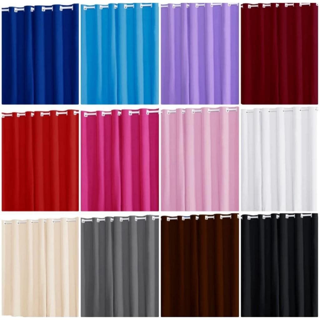 Cortina Roma Decorativa 2,00 x 1,40 Sala ou Quarto Com Ilhós Varão Simples