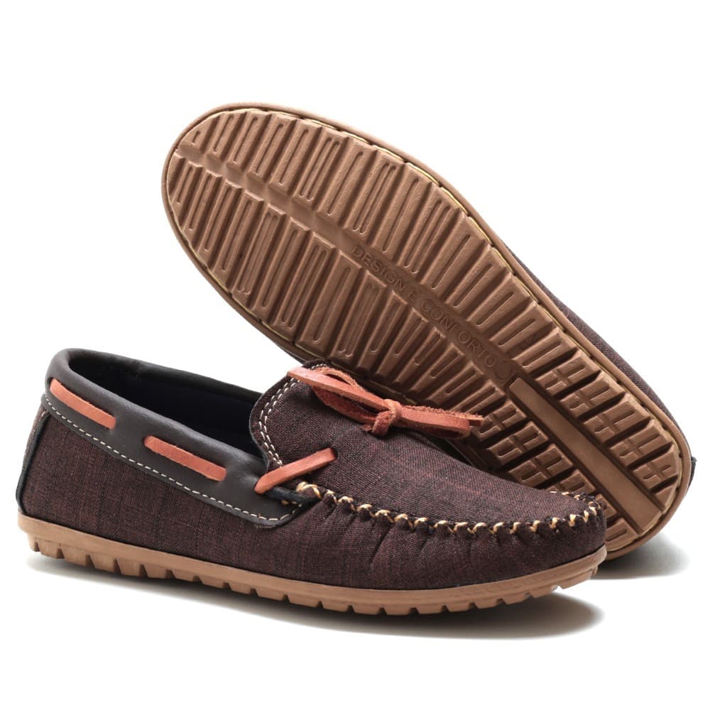Sapato Mocassim Infantil Casual Masculino Menino Kids Confortável 25 ao 36
