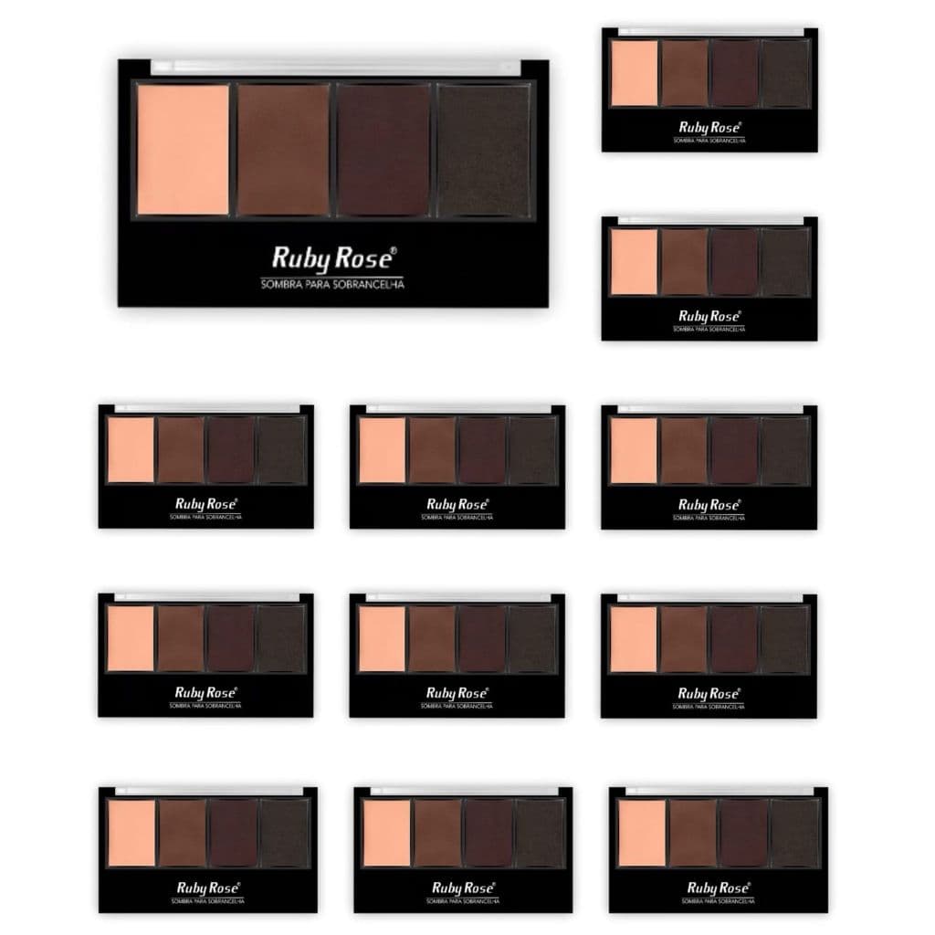 Kit C/12 Uni Sombra de Sobrancelha Ruby Rose HB-9354