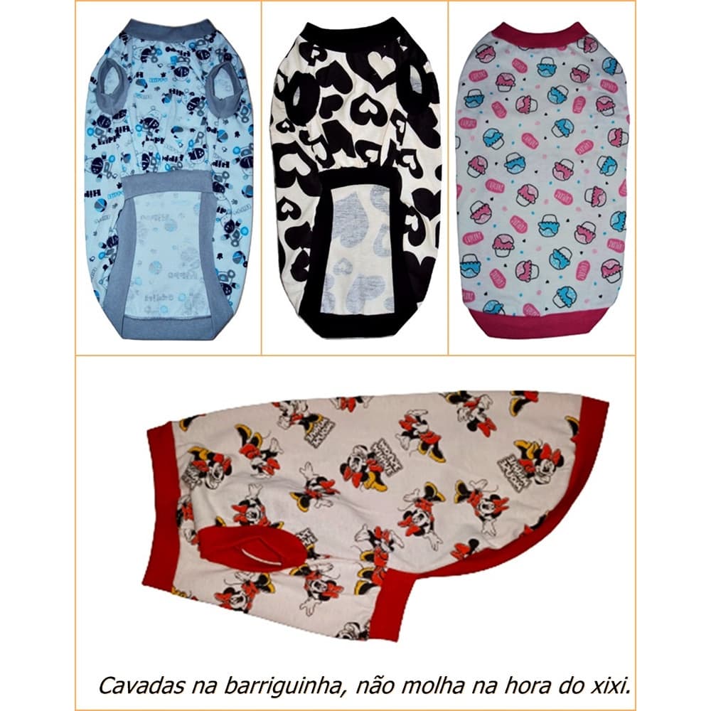 Camiseta Malha Algodão Roupa Moda Pet Atacado e Varejo