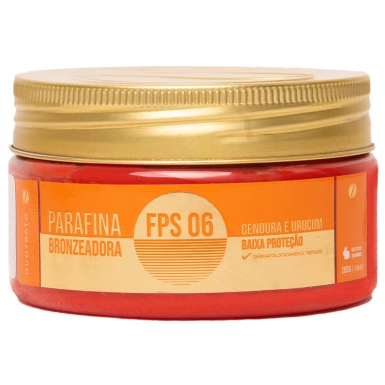 Parafina Bronzeadora Cenoura e Urucum 200g Duotrato