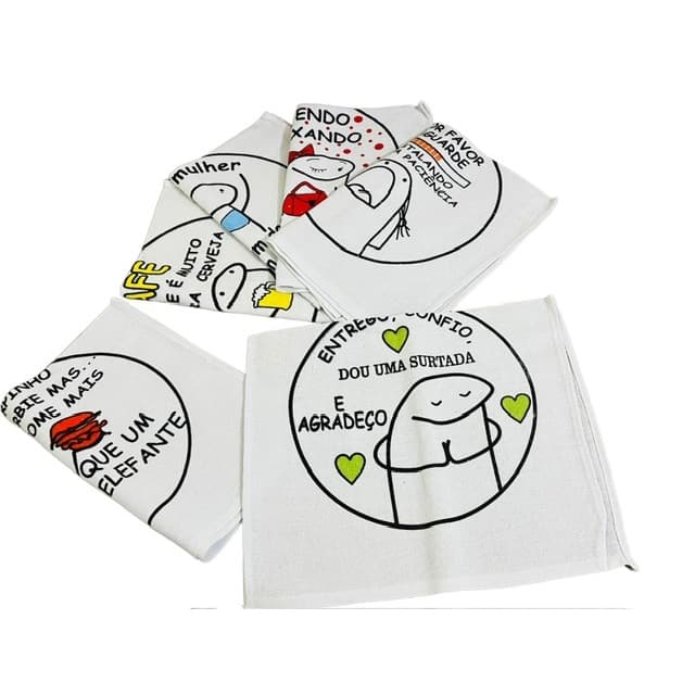 Pano De Prato Estampado 10 Unidades meme