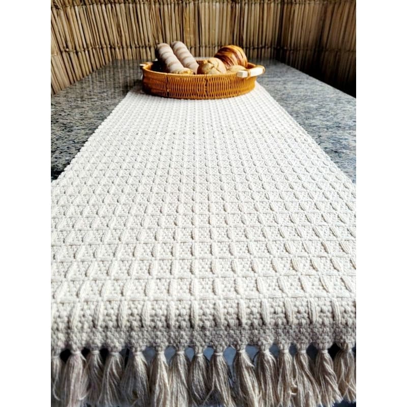 Caminho de Mesa Artesanal, Reforçado e Resistente, modelo Relíquia. Várias cores e tamanhos.