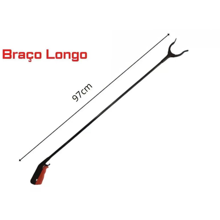 Pegador De Objetos Mão Mecânica Extensora Pinça Garra Forte