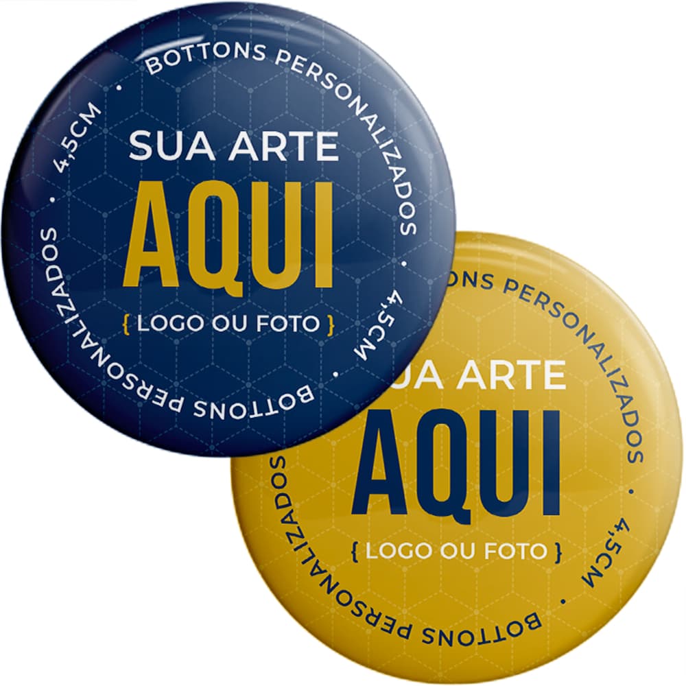 Botons Personalizados 4,5 cm / Bottons Broches Buttons Pin - Alta Qualidade