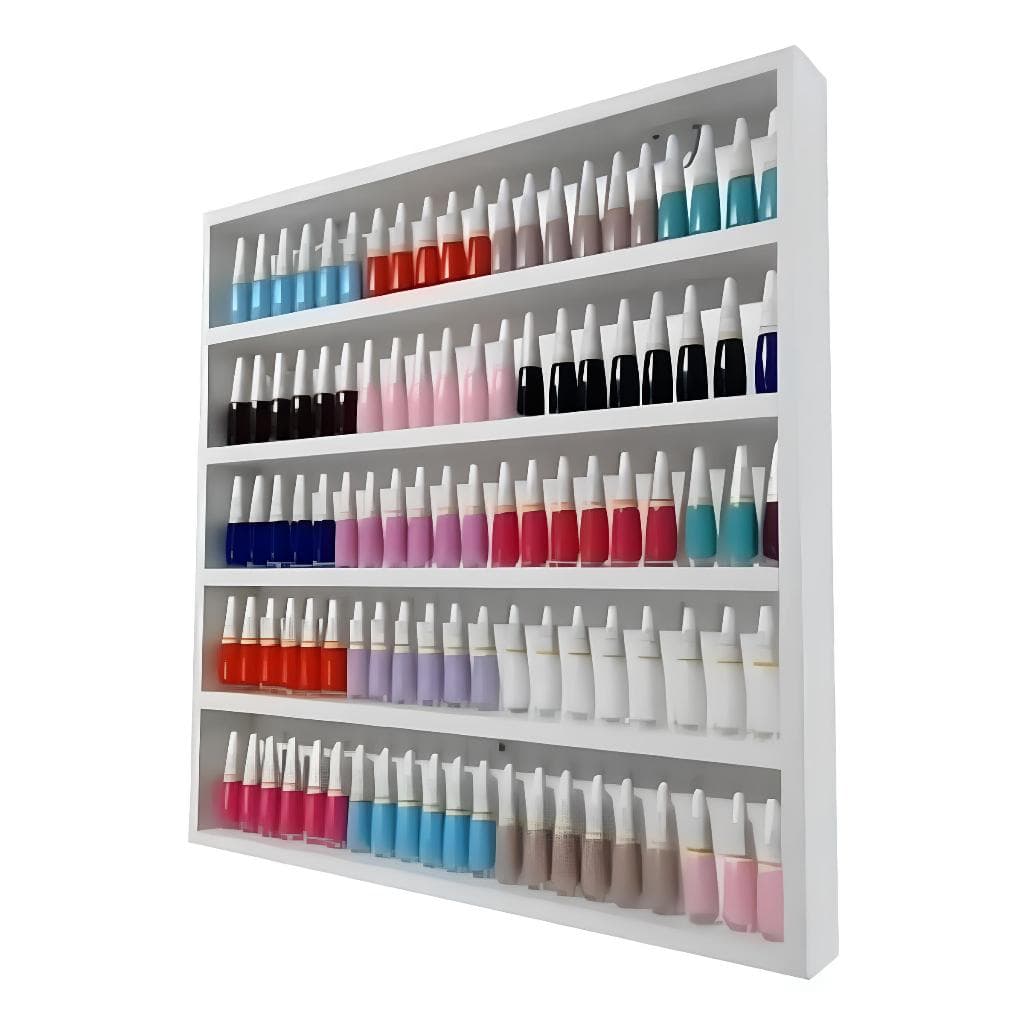 Expositor de esmalte P/ Manicure 200 Esmaltes Nicho de Parede Mdf Organizador