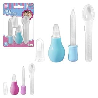 Kit Cuidados Para Bebes ArtBaby colher dosadora escovinha conta gota sugador