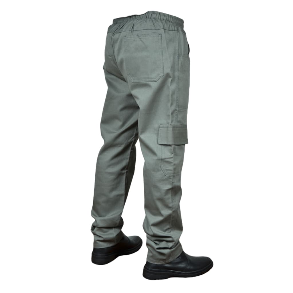 Calça Brim Trabalho Tecido Costura Dupla Profissional