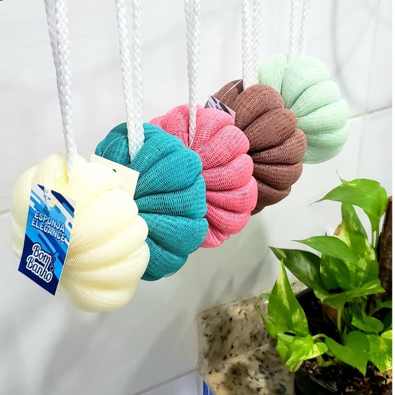 Esponja Elegance de Banho Bola, Esfoliante Forma de  Abóbora, Espuma De Banheiro