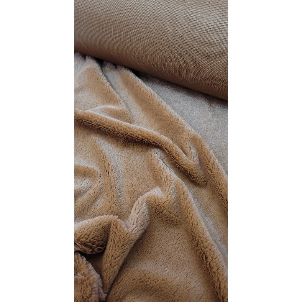 Kit 2 metros tecido pele de urso pelucia pelo baixo