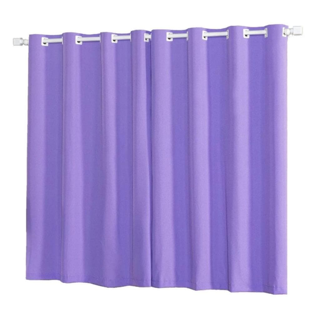 Cortina Roma Decorativa 2,00 x 1,40  Sala ou Quarto Com Ilhós Varão simples