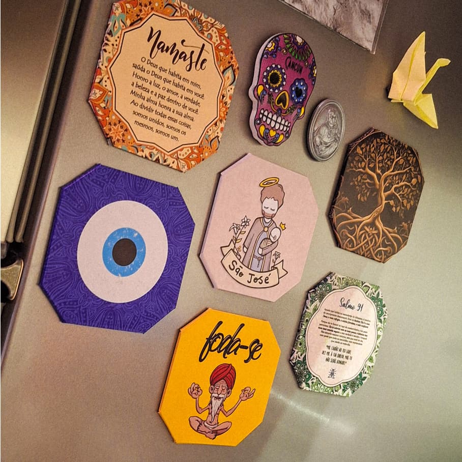 Imã Criativos Frases que Inspiram Mantras Orações Olho Grego Namaste Gratidão Pequeno Principe