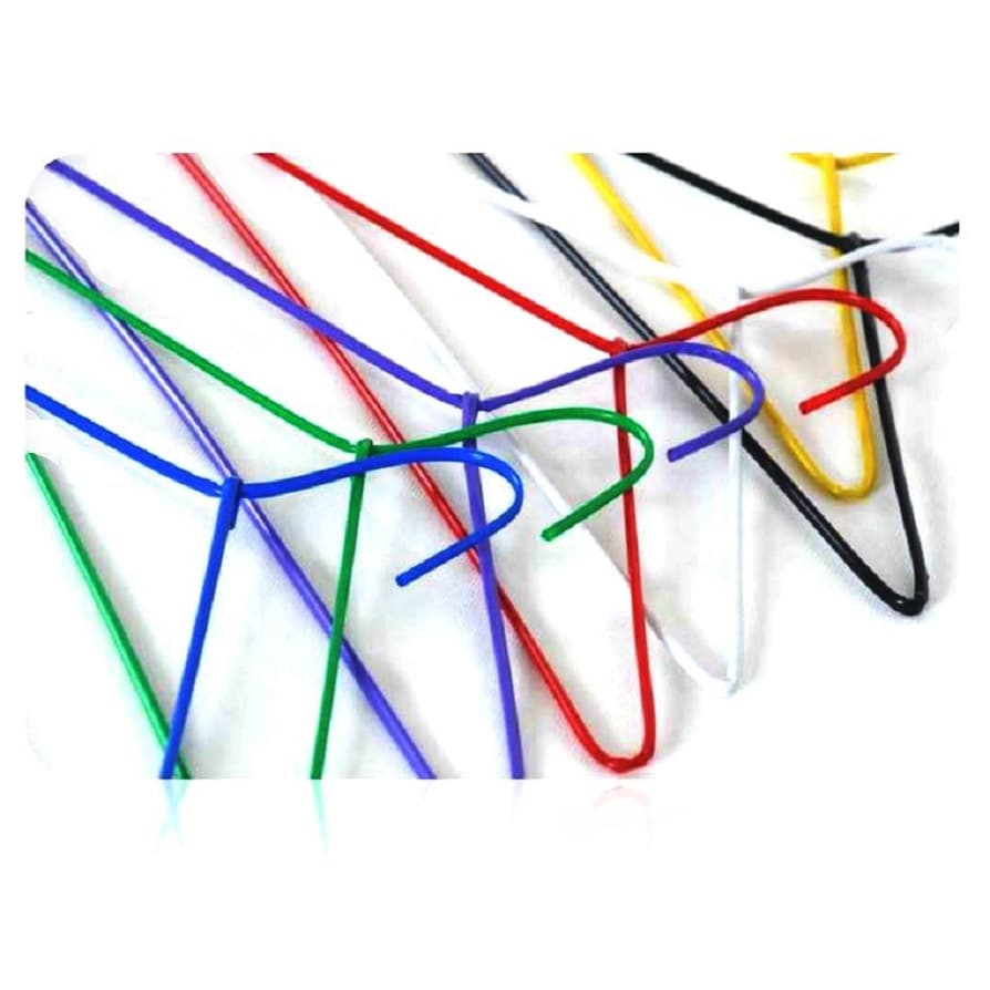 Kit 25 Cabides Para Lavanderia de Arame Encapado Color Roupas Leves Camisa 42 cm