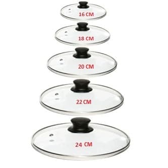 Tampa de Vidro Temperada Avulsa para Panelas Caçarolas Frigideiras com Puxador Pegador Pomel