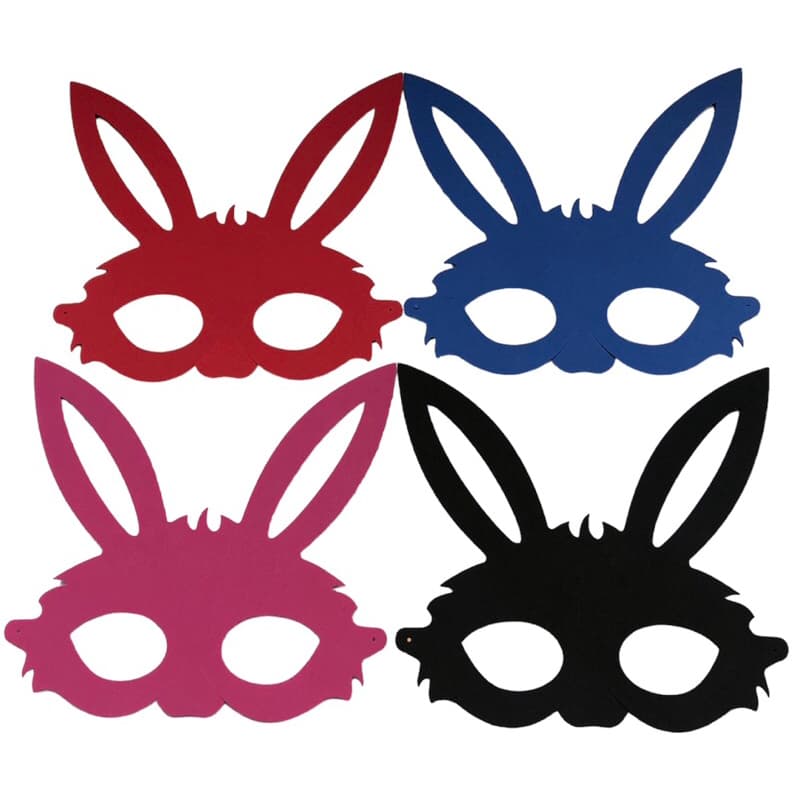 Mascara Coelho Pascoa Eva Eventos Lembrancinha Festa Coloridas Com Elástico