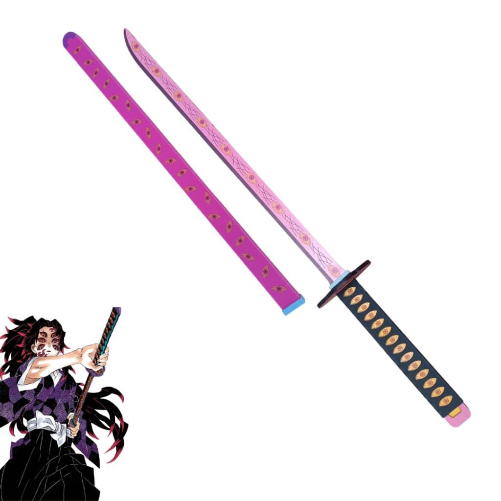 Espada de Brinquedo Demon Slayer / Kimetsu no Yaiba Kokushibo para Decoração ou Cosplay ou Treino