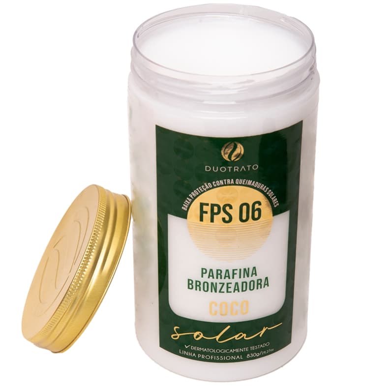 Parafina Bronzeadora Coco Duotrato 830g FPS 06
