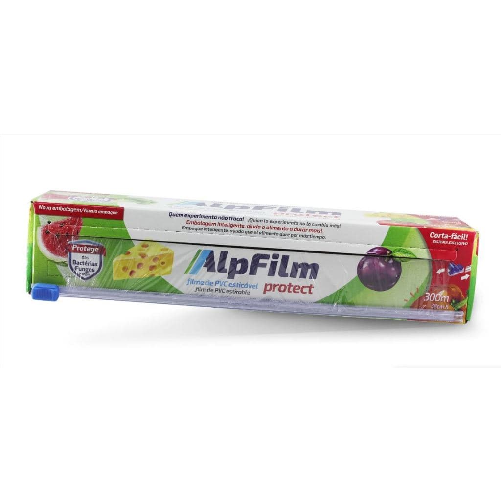 Plástico Filme PVC com Trilho 38cmx300m - AlpFilm Protect