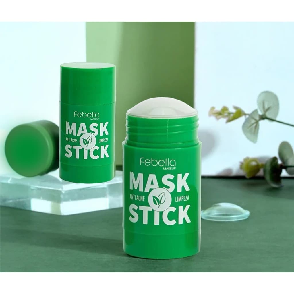 Máscara Chá Verde Remover de Cravos Anti-Acne Hidratante Beleza Pele Facial Clean Face Clareador Mask Stick FEBELLA