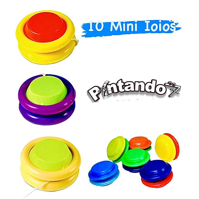 Kit 10 Mini Ioio Brinquedo para Sacolinhas Surpresas Cores Sortidas