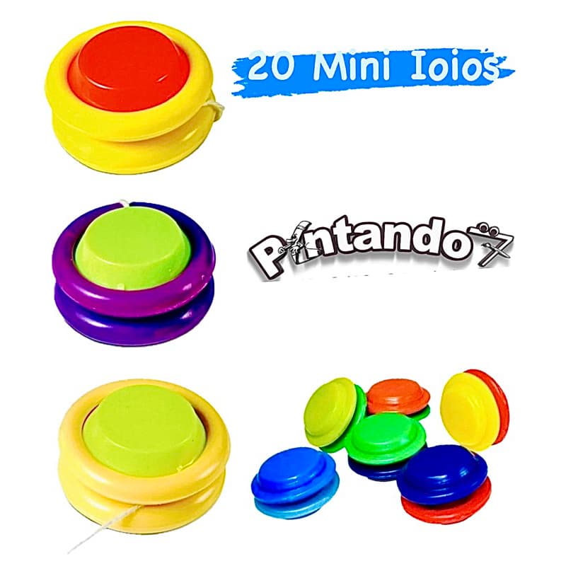 Kit 20 Mini Ioio Brinquedo para Sacolinhas Surpresas Diversas Cores