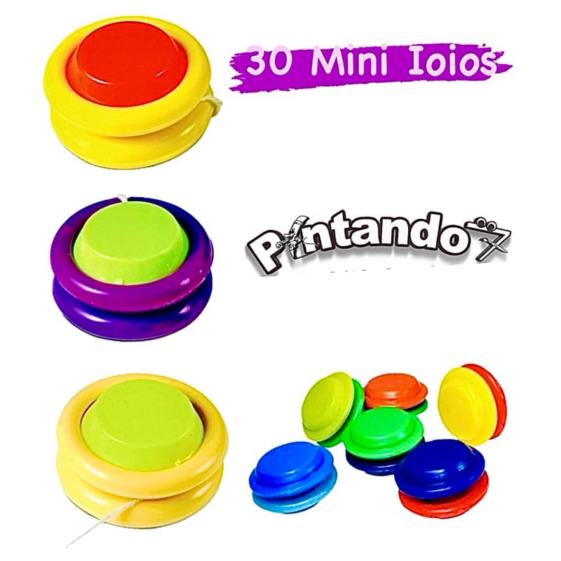 Kit 15 a 100 Mini Ioio Brinquedo para Sacolinhas Surpresas Diversas Cores
