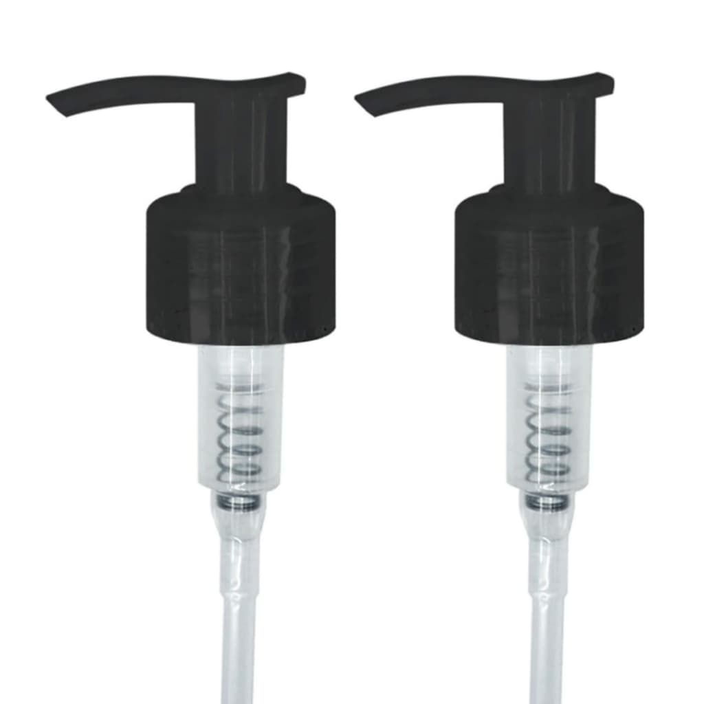 Kit 2un de Valvula Pra Shampoo Pump Dosadora 28/410 Preta Para Frascos 500/1000/1500ML - Shampoo, Condicionador, Creme