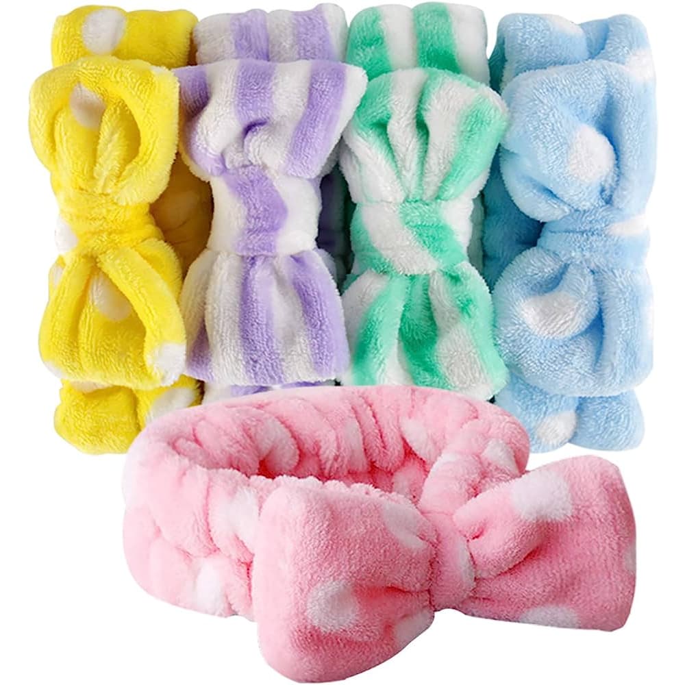 Kit3/6/12 Com Até 12 Faixas de Cabelo Laço/Toalha/Maquiagem