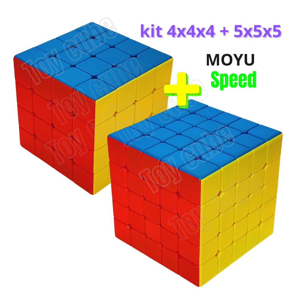 Kit Cubo Mágico 4x4x4 + 5x5x5 moyu