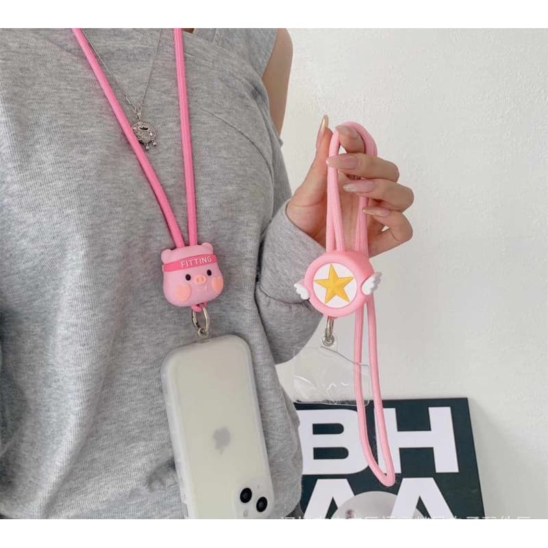 CORDÃO DE PESCOÇO CORDINHA DE PERSONAGENS DESENHOS PARA CELULAR COLORIDOS SUPORTE