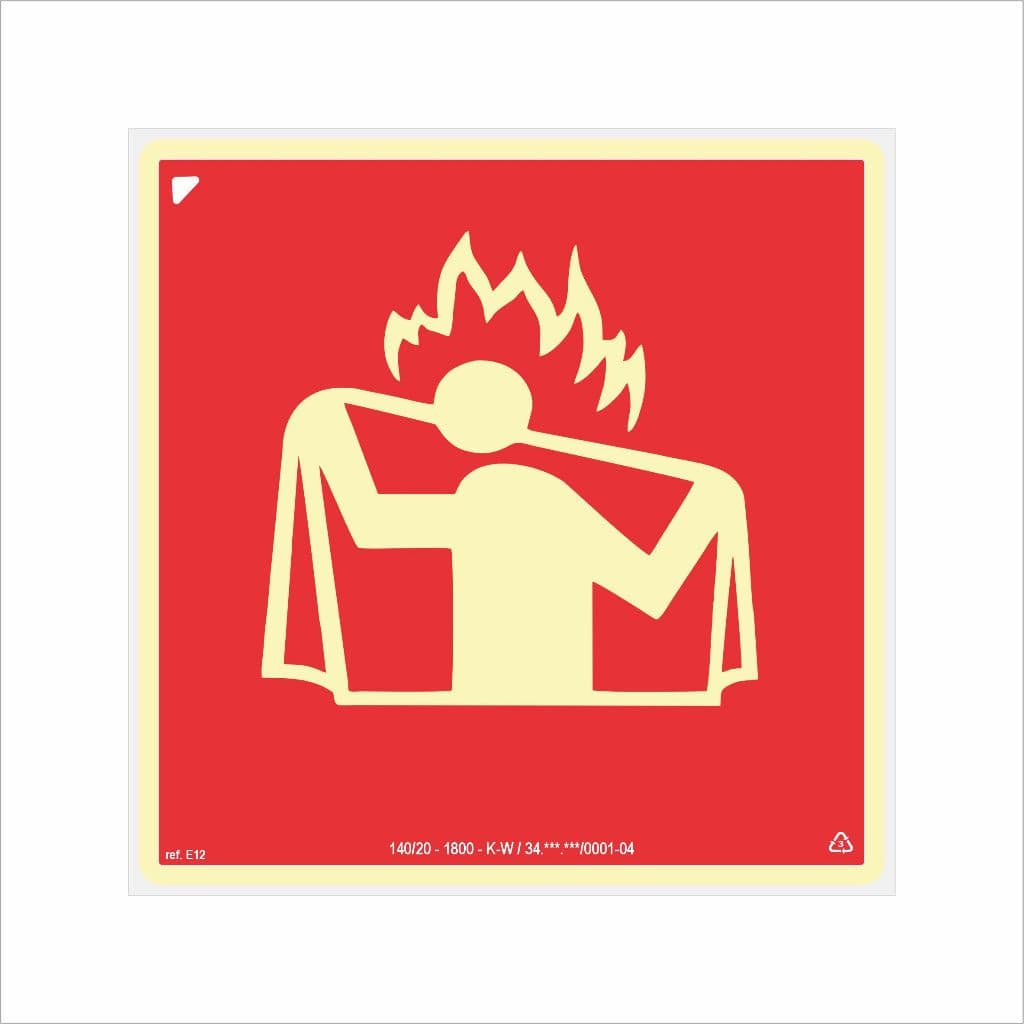 Placa de Sinalização para Manta Anti-Chama