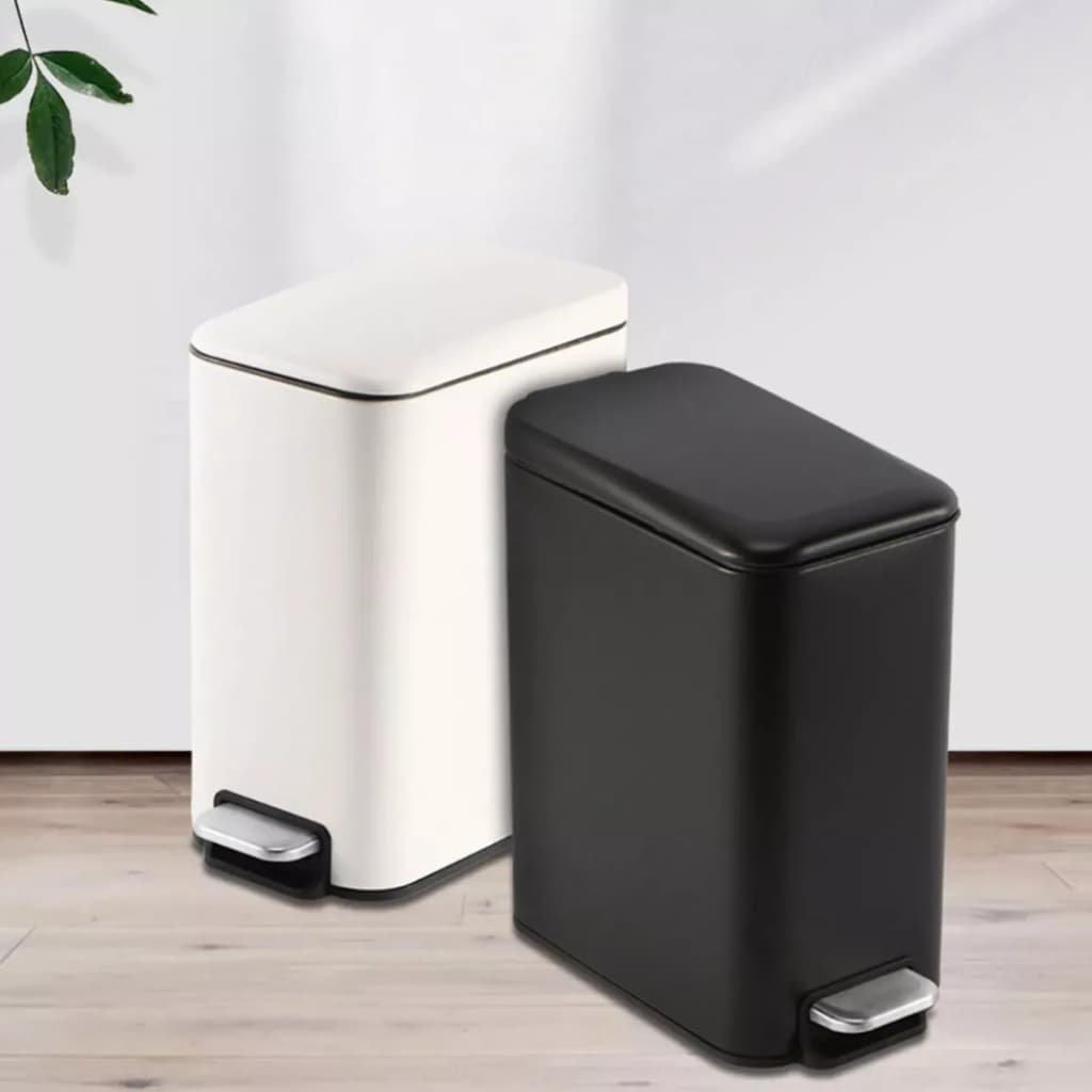 Lixeira Cozinha Banheiro Com Pedal Cesto De Lixo Moderna