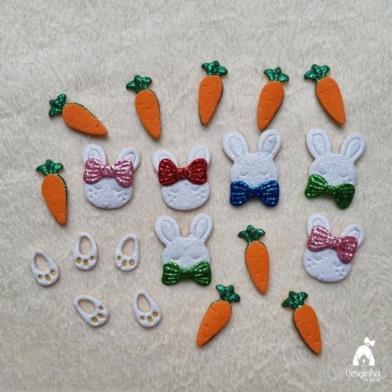 20 Adesivos EVA Pet Páscoa Sortidos