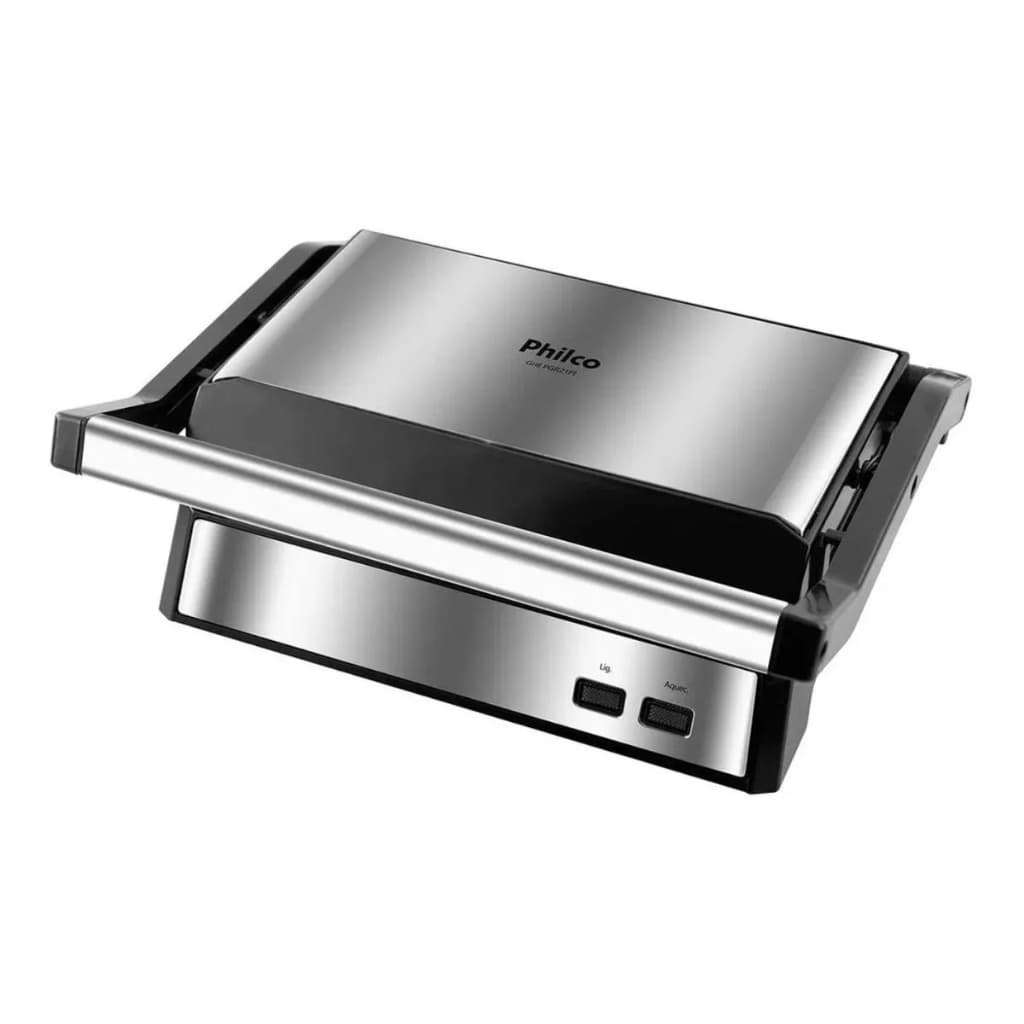 Grill E Sanduicheira PGR21PI Maxx Clean 1000w Cinza Philco 110v