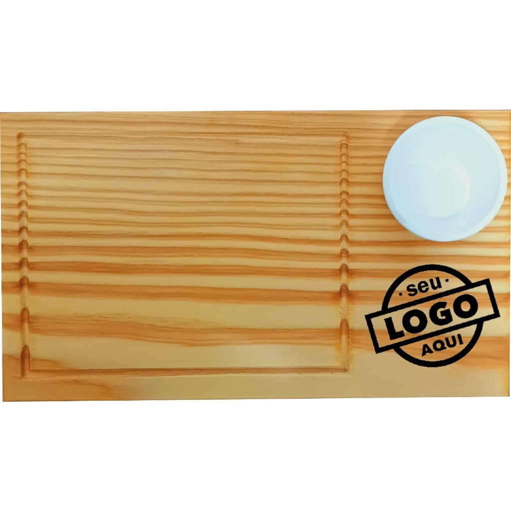 Kit 5 Tábuas para servir com ramekin e personalização