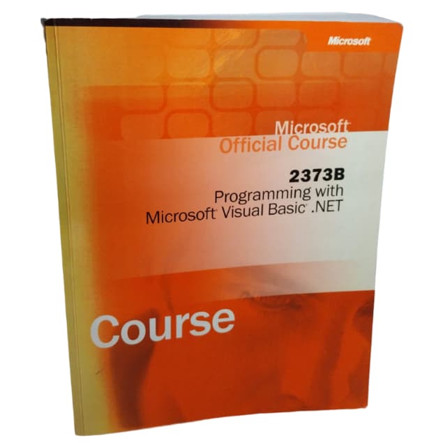 2559B: Introduction to Visual Basic .Net Programming with Microsoft. net