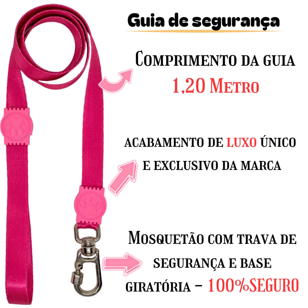 Guia Pet Cão Anti Puxão Para Cachorros Porte Pequeno E Médio
