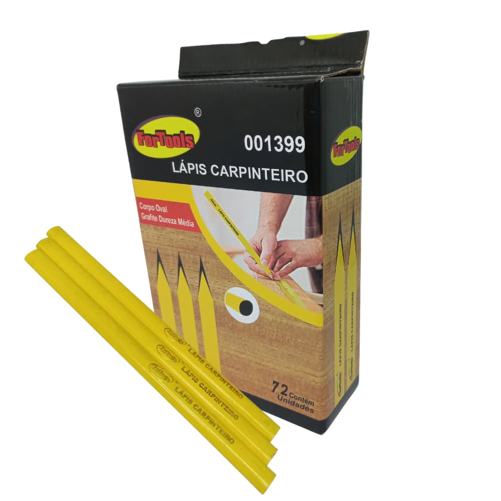 Lápis Carpinteiro / Marceneiro Marcações Caixa 72 Pçs