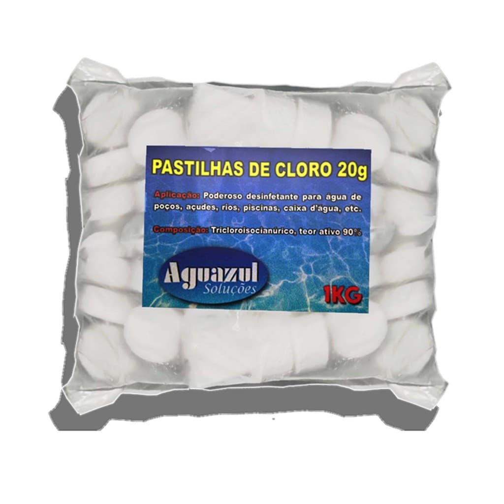 Pastilhas de Cloro 20g-1Kg, consum humano, piscinas